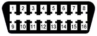 ODBII bus connector